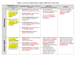 Reforms Chart