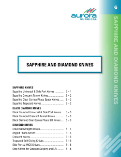 sapphire and diamond knives