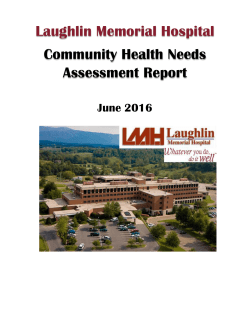 Laughlin Memorial Hospital Community Health Needs Assessment