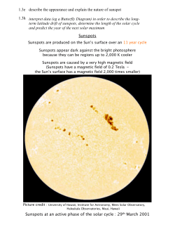 1.3eh Sunspots