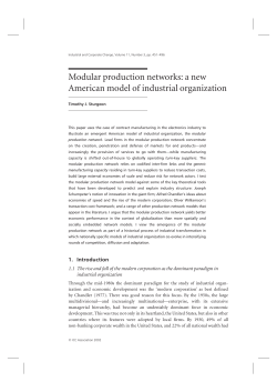 Modular production networks: a new American