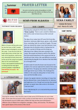 prayer letter - cef-central