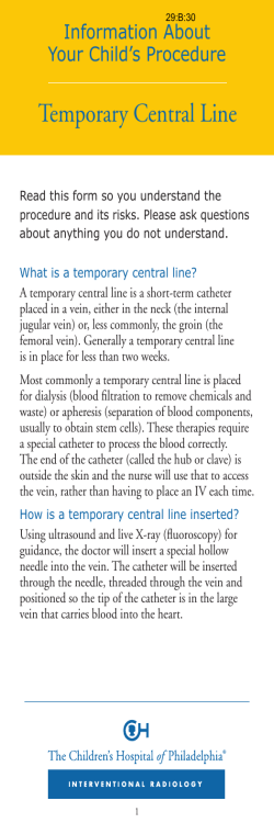 Temporary Central Line