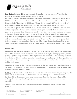 Lou-Brice L&eacute;onard is a sculptor and filmmaker. He was born in