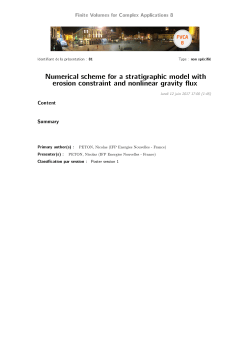 Numerical scheme for a stratigraphic model with erosion