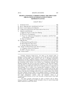 understanding the fiduciary obligations of designated funeral