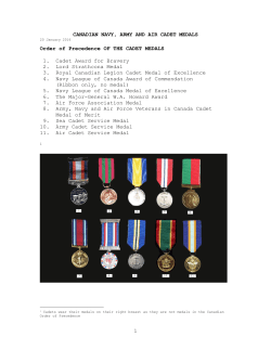 ROYAL CANADIAN ARMY CADET MEDALS