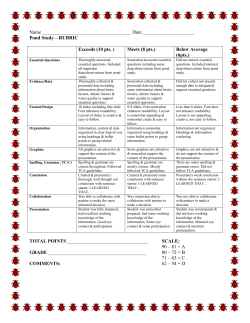 Pond Study