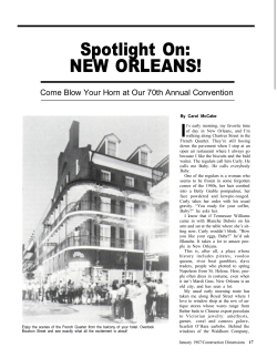 Spotlight On: NEW ORLEANS!