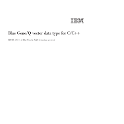 Blue Gene-Q vector data type for C