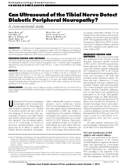 Can Ultrasound of the Tibial Nerve Detect Diabetic