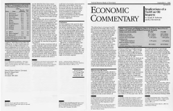 economic commentary - Federal Reserve Bank of Cleveland