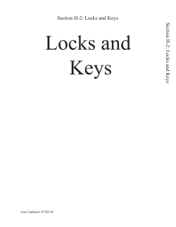 Locks and Keys - Maverick Hardware