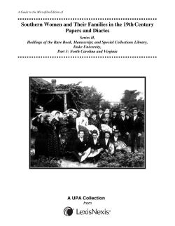 Southern women and their families in the 19th century