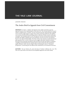 The Anders Brief in Appeals from Civil Commitment