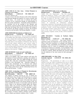 Spring 2010 Courses - Department of Art, Art History, and Design