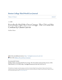 Everybody Had His Own Gringo: The CIA and the Contras by Glenn