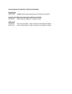 September 9 2014 list of items for approval