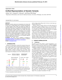 Unified Representation of Genetic Variants