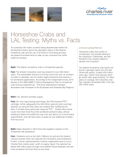 Horseshoe Crabs and LAL Testing: Myths vs. Facts