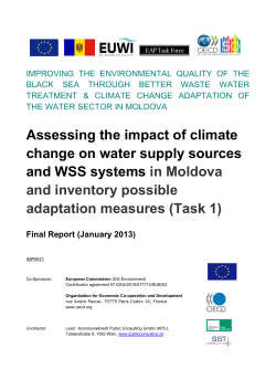 Assessing the impact of climate change on water supply sources