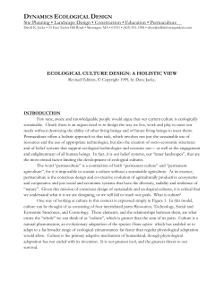 Ecological Culture Design - The Permaculture Podcast