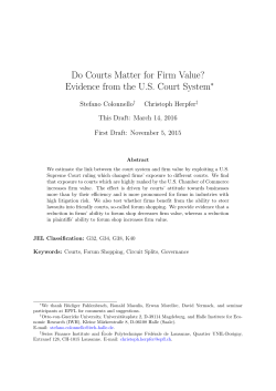 Do Courts Matter for Firm Value? Evidence from the U.S. Court System