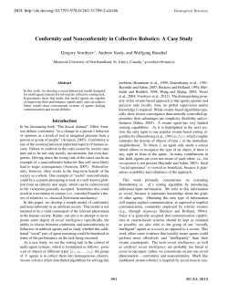 Conformity and Nonconformity in Collective Robotics