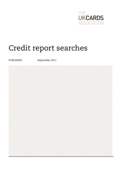 Credit Report Searches - The UK Cards Association