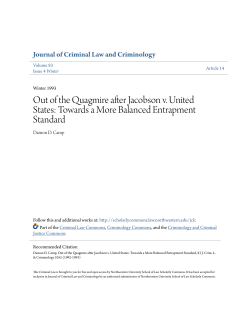 Out of the Quagmire after Jacobson v. United States: Towards a