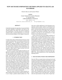new sound decomposition method applied to granular synthesis