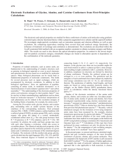 Electronic Excitations of Glycine, Alanine, and