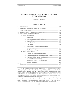 Japan`s Article 9 - Temple University Sites