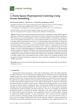 0-Norm Sparse Hyperspectral Unmixing Using Arctan Smoothing