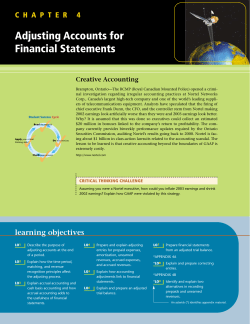 Adjusting Accounts for Financial Statements