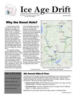 Why the Donut Hole? - Ice Age Trail Alliance