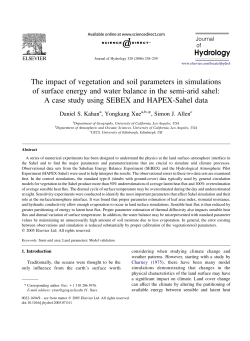 The impact of vegetation and soil parameters in simulations of