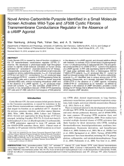 Novel Amino-Carbonitrile-Pyrazole Identified in a Small Molecule