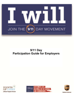 9/11 Day Participation Guide for Employers