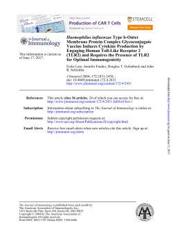 for Optimal Immunogenicity - The Journal of Immunology