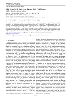 Noble Metal/W(111) Single-Atom Tips and Their Field Electron and