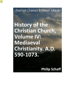 History of the Christian Church, Volume IV: Mediaeval Christianity