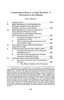 Constitutional Review in Chile Revisited