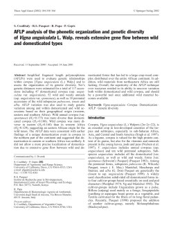 AFLP analysis of the phenetic organization and genetic diversity of