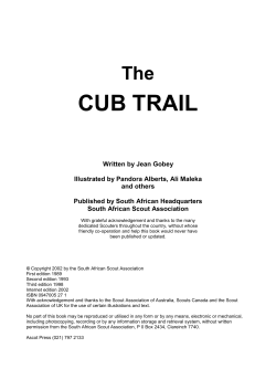 cub trail - Scout Wiki