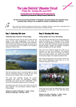 22 mile trek around the perimeter of England`s second