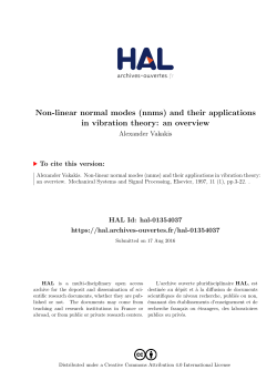 Non-linear normal modes (nnms)