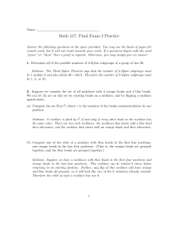 Solutions - U.I.U.C. Math