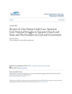 One Nation Under Law: America`s Early National