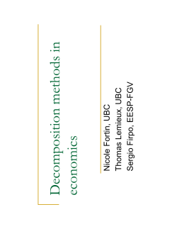 Decomposition methods in economics